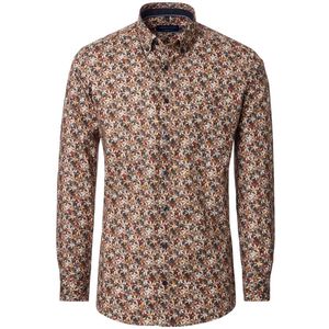 overhemd Casa Moda ml 5 bruin katoen