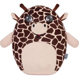 SQUISHBRUBIES Gigi de Giraf - Superzachte Pluche Knuffel - Kawaii Knuffel - Squishy - Speelgoed - 35 cm - bruin en beige