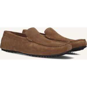 Stefano Lauran - Heren Suède Instap Mocassins - Bruin