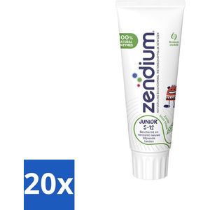 20 x Zendium Tandpasta Junior 75 ml - Natuurlijke Enzymen - SLS-vrij - Kindvriendelijk - Fluoride - Mondhygiëne