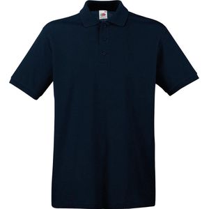 3-Pack maat L donkerblauw polo shirt premium van katoen voor heren - Polo t-shirts voor heren