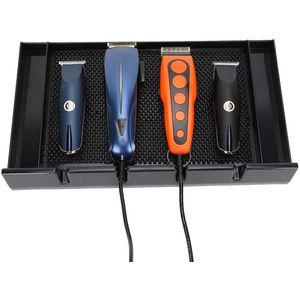 Clipper Tray Tondeuse Opbergdoos voor Barbershop en Salon - Kappersgereedschap Stand met Anti Collision Foam voor Houder Elektrische Tondeuse Borstel Kam en .