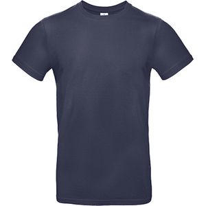 2-Pack herenshirt 'E190' met ronde hals B&C Collectie Navy Blue maat XL