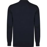 Felix Hardy - Gebreide Polo Trui - Navy - 100% Katoen - Heren