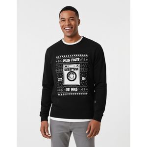 Kersttrui In De Was | Sweater - Zwart - L