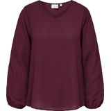 Carvica - Blouse - V-Hals - Lange Mouwen - Regular Fit