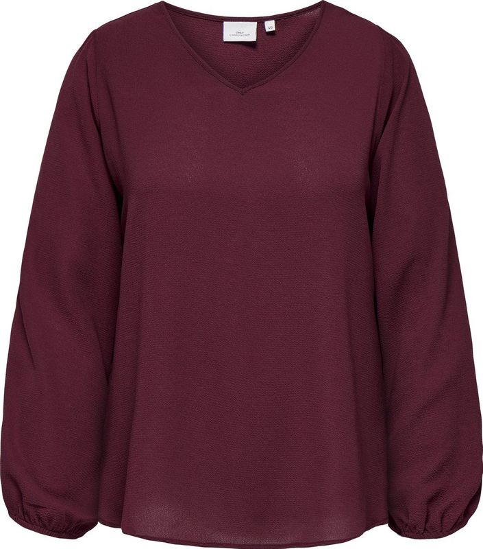 Carvica - Blouse - V-Hals - Lange Mouwen - Regular Fit