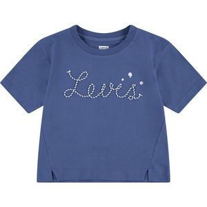 Levi´s ® Kids Meet And Greet T-shirt Met Korte Mouwen Blauw 12 Years Jongens,Meisjes