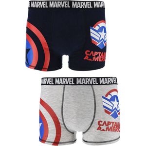 Original Marvel Avengers Captain America heren boxershorts two-pack set - maat XL - onderbroek 2-pack premium comfort