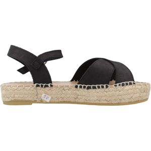 Yellow - Aria Alpargata - Sandalen - Zwart - Dames