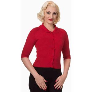 Dancing Days - April Cardigan - M - Rood