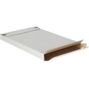 Brievenbusdoosjes - wit + plakstrip-A4 350 x 230 x 28mm, 20 st/pak