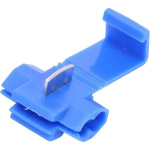 210 stks Scotch Lock Quick Splice Wire Terminals - Krimpen Geïsoleerde Elektrische Terminals - Double Run of Tap - Elektrische draad Terminals Connector - Blauw .