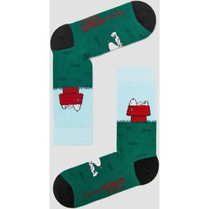 Grappige Sokken met Snoopy en huis Bio katoen maat 41-46 - Snoopy - Zacht - Trendy geschenk - Trendy Cadeau - Verjaardag - Geschenk