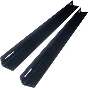 RackMatic - Vaste zijgeleiders voor rackkaststeun 19 zwart 650mm