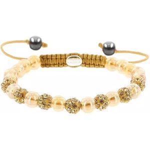 Karma Armband Spiral Royal Gold Crystal