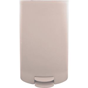 MSV Pedaalemmer - kunststof - beige - 3L - klein model - 15 x 27 cm - Badkamer/toilet