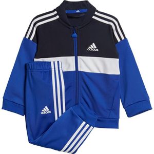 adidas Sportswear Tiberio 3-Stripes Colorblock Shiny Tracksuit Kids - Kinderen - Blauw- 62