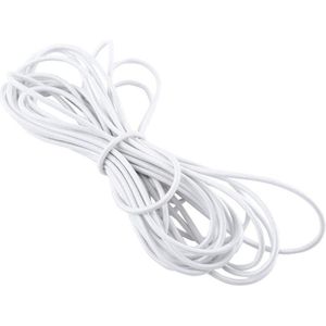 Crafting Stretch String voor tenten Strand Paraplu's Handtassen Bagage Sport apparaten Motorfiets Bagage Truck Tarpaulin 5mm 10M - Wit