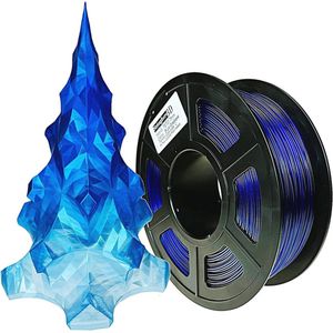 PETG 3D-printergloeidraad 1,75 mm blauw kleurverloop 1 kg voor Ender 3 en CR-10