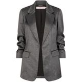 EsQualo Blazer Blazer Shimmer Crinkle W25 10742 020 Anthracite Dames Maat - W34