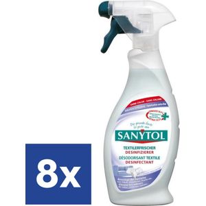 Sanytol Desinfecterende textielverfrisser Antibacterieel (Voordeelverpakking) - 8 x 500 ml
