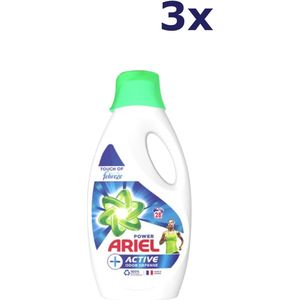 Ariel - Vloeibaar Wasmiddel - Vleugje Ambi Pur - 3 x 28 Wasbeurten - Voordeelverpakking