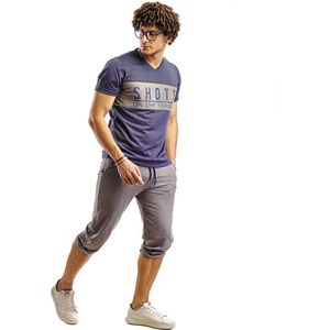 Embrator mannen Joggingpak met 3/4 lengte broek blauw/grijs maat XXL