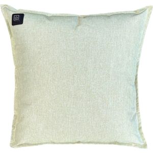 Warmpi® Outdoor Warmtekussen – Verwarmd Tuinkussen 45x45 cm – Inclusief 10.000mAh Powerbank – 3 Warmtestanden – Waterafstotend & UV-bestendig – Groen Kussen voor Binnen & Buiten