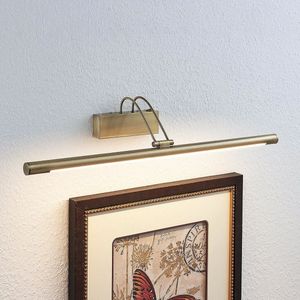 Lindby - LED wandlamp - 1licht - metaal, kunststof - H: 11.5 cm - oud-messing - Inclusief lichtbron