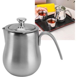 Roestvrijstalen Koffiepercolator Kamp Koffiepot met Herbruikbare Filter voor Kookplaat