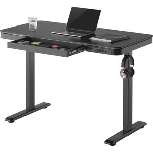 VDD Gaming Bureau Premium - Zit sta Bureau - Elektrisch in Hoogte verstelbaar - Gaming Bureau - Desk - Gaming Desk - Ergonomisch Verstelbaar bureau - Incl. Ingebouwde USB C en USB A