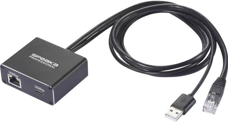 SpeaKa Professional - SP-GNS-200 - Netwerkadapter/Hub - 1 GBit/s - USB-C - RJ45