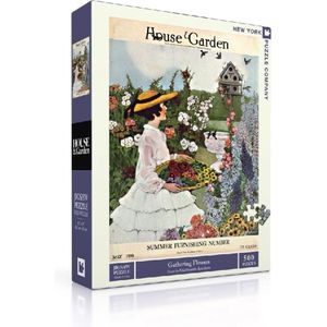 New York Puzzle Company Gathering Flowers - 500 pieces