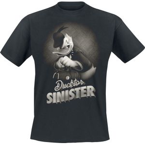 Mickey Mouse Donald - Ducktor Sinister Heren T-shirt - zwart - S