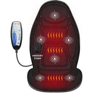 Comfortabel Massagekussen met Verwarming en Vibratie voor Rug en Nek - Ideaal voor Thuis en Kantoor