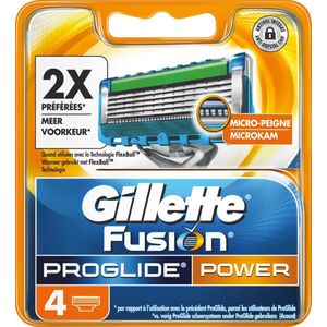 Gillette Fusion ProGlide Power - 4 stuks - Scheermesjes
