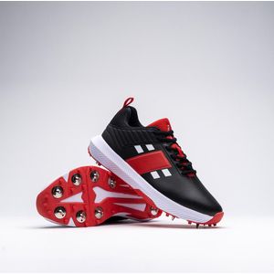 Gray-Nicolls Cricket SHOE PLAYERS 3.0 SPIKE BK 13 Sz 13 - Zwart / Wit / Rood