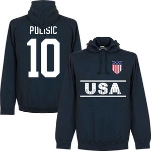 Verenigde Staten Team Pulisic 10 Hoodie - Navy - XL
