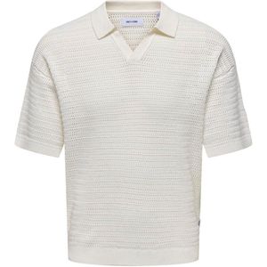 Only & Sons - DS 7 SS Resort Crochet PO - Korte Mouw Polo