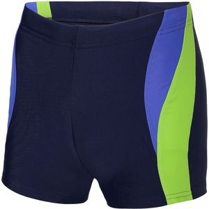 Ladeheid LA-LA40-255-SO Heren Zwembroek - Zwemshorts - sneldrogend - Koordsluiting - Polyester & Elastaan - Marineblauw/Blauw/Groen - S