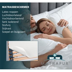 Matrapur | Matrasbeschermer - Matras onderlegger antislip - Noppen - 160x200 cm