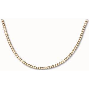 ByNouck Jewelry - Choker Opaal Rhinestones - Sieraden - Vrouwen Ketting - Verguld - Halsketting
