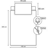 Disney - The Lion King - Dekbedovertrek - 140 x 200 cm - Simba en Nala