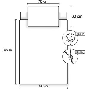 Disney - The Lion King - Dekbedovertrek - 140 x 200 cm - Simba en Nala