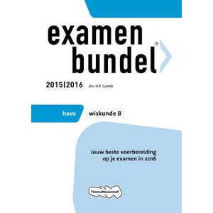 Examenbundel Havo Wiskunde B 2015/2016