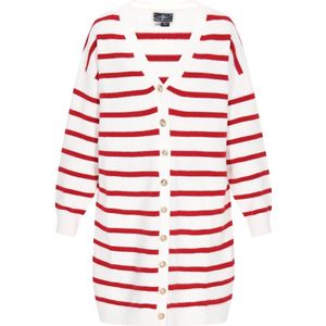 DreiMaster - Maritim - Cardigan - V-hals - Lange Mouwen - Gestreept