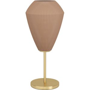 EGLO Caprarola Tafellamp - E27 - 46 cm - Zand/Koper - Satijn Glas