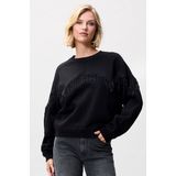 Catwalk Junkie - Beaded Fringed Sweater - Zwart - Sweater