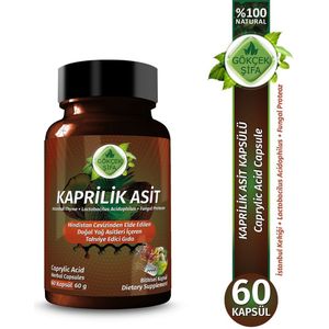 Caprylic Acid - Caprylzuur Extract Capsule - 60 Capsules - Tegen Candida en Andere Schimmels - 1 CAPSULE 1000 MG EXTRACT - 60.000 mg Kruidenextract - Geen Toevoegingen - Beste Kwaliteit - Antivirale, Antibacteriële en Antischimmel
